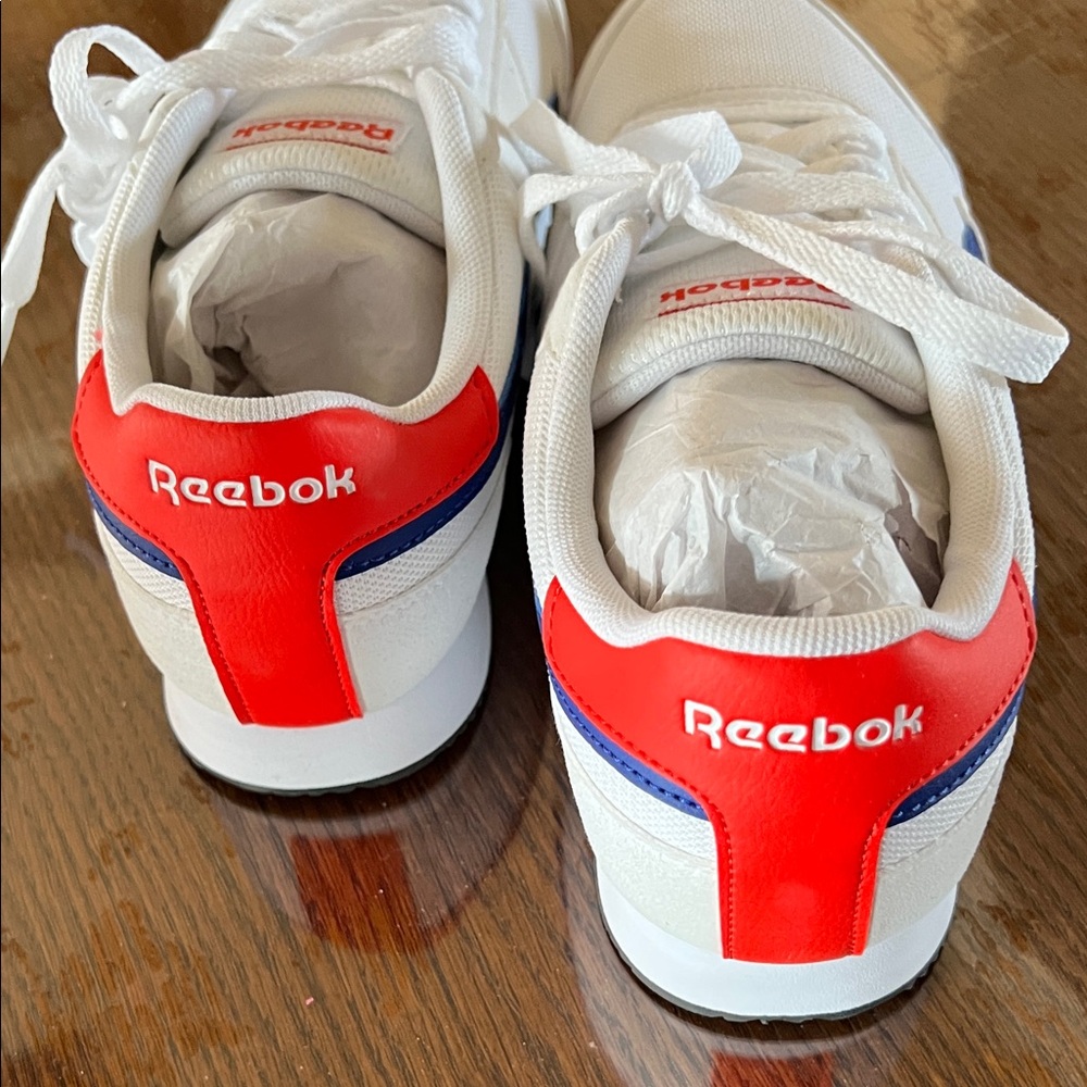 Reebok Kids White, Red, and Blue Sneakers - Picture 3 of 6